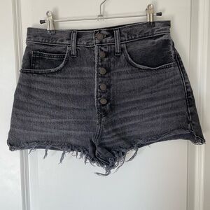 Abercrombie & Fitch Natural Rise Denim Shorts